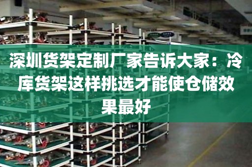 深圳货架定制厂家告诉大家：冷库货架这样挑选才能使仓储效果最好